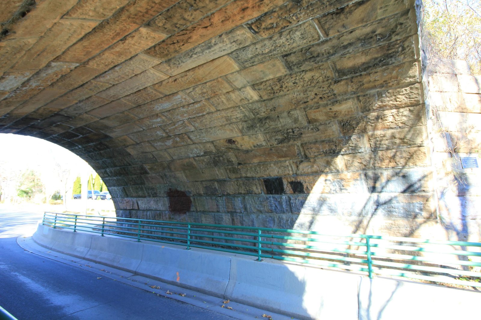 Under bridge